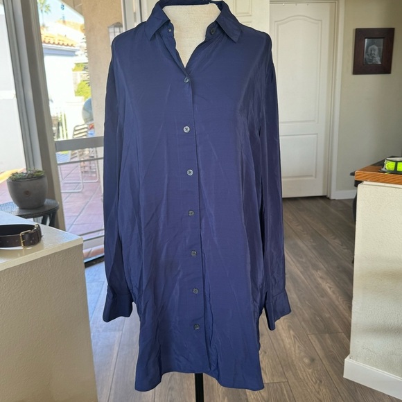 TOMMY BAHAMA-WOMEN'S CALYPSO
CREPE SHIRT button down NWT blue size medium - Picture 3 of 12